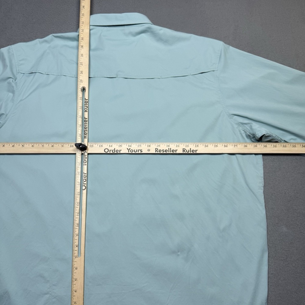 Poncho Men's Casual Button-Down Shirt in Light Sage - Picture 8 of 11